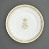 Assiette au chiffre de LN couronné de Napoléon III, du service de table du ministère d’Etat, image 1/8