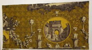 Fragment à fond jaune de la tenture des 