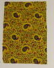 Petit fragment fond jaune, décor de fleurettes et petites feuilles, image 1/5