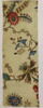 Fragment fond blanc décoré de tiges, fleurs, image 1/5