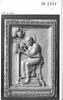 Plaque d'un ensemble de quatre : symbole de l'évangéliste Luc, image 3/4