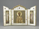 Icône en triptyque représentant saint Nicolas, sainte Alexandra et saint Alexis, image 8/9